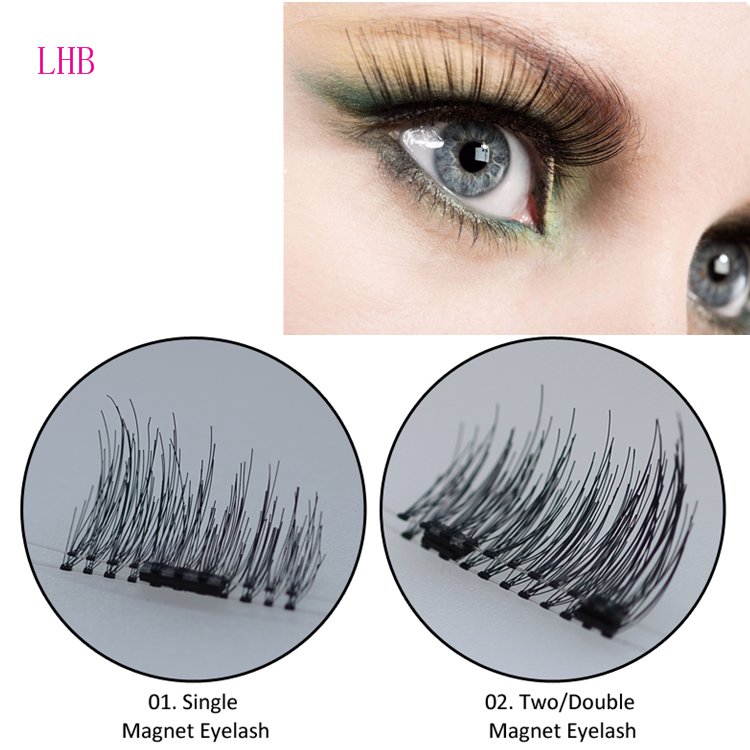 High Quality Lighter&Softer Magnetic False Eyelashes Private Label Without Glue