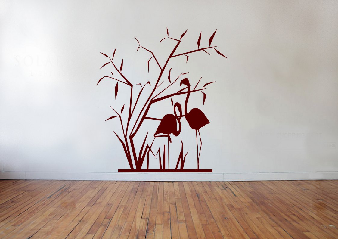 Japanese Shrubs & Birds Large 23x35(inch)