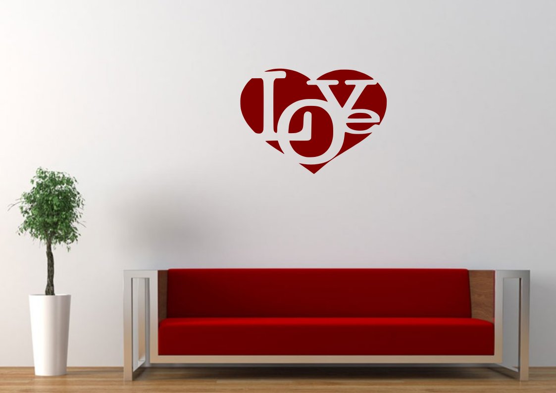 Love in love heart Small 13x13(inch)
