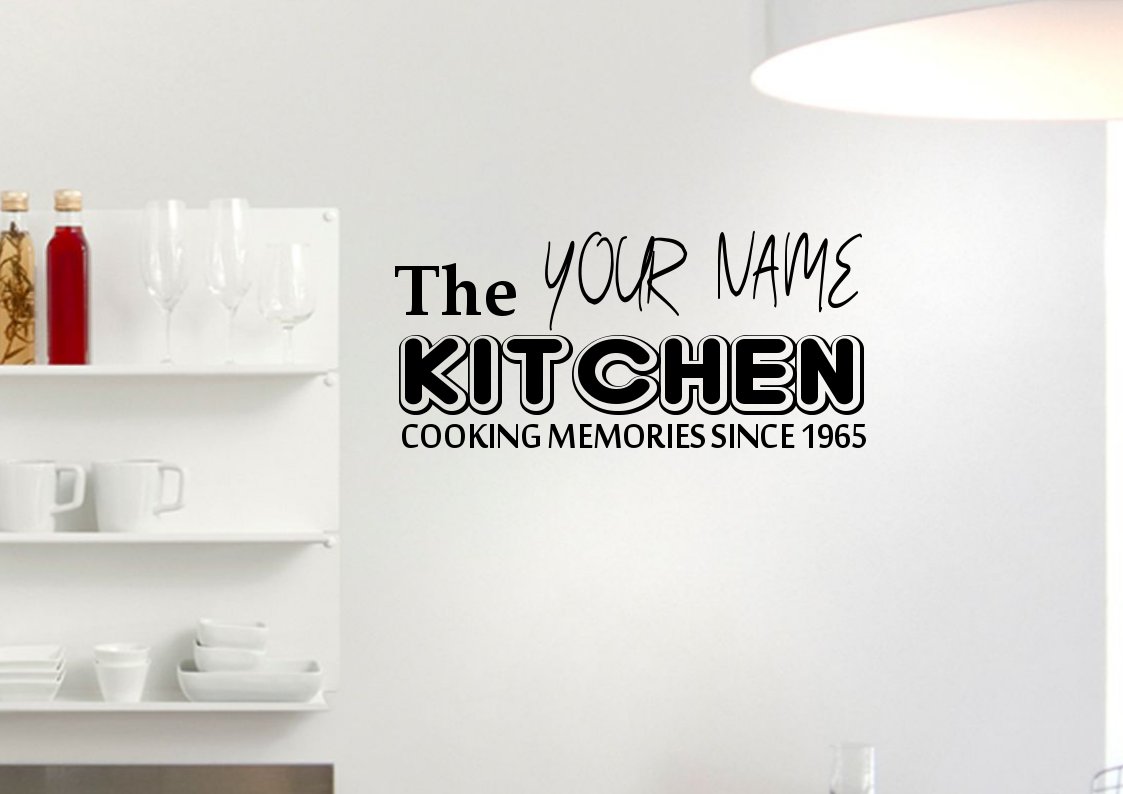 The 'your name' Kitchen Cooking Memories Since 'date' Small 18x12(inch)