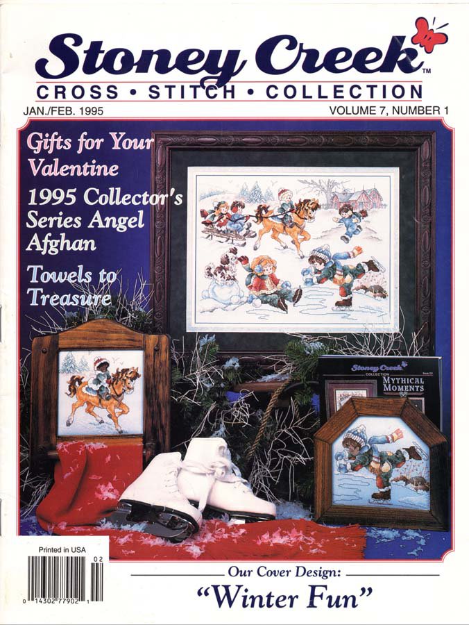 Stoney Creek Cross Stitch Collection Magazine January-February 1995 Issue 17 Designs