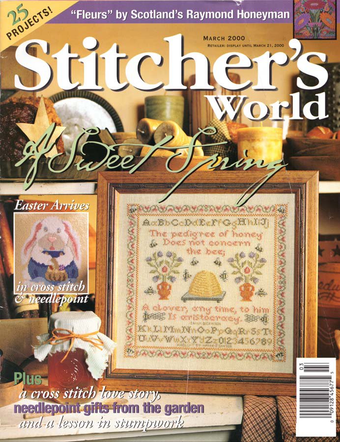 Stitcher's World Magazine March 2000 Issue 25 Projects to Cross Stitch