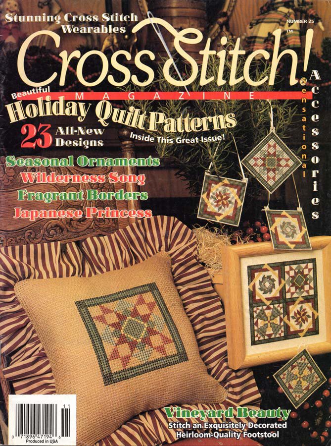 Cross Stitch Magazine Number 25 October-November 1994 Issue 23 Projects