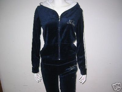 Juicy Couture NEW 91 Velour Suit Navy XL Size