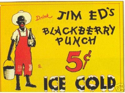 JIM ED'S BLACKBERRY PUNCH VINTAGE AD ART MAGNET