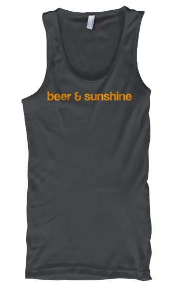 Woman's LARGE Tank Top Classic Logo beer and sunshine