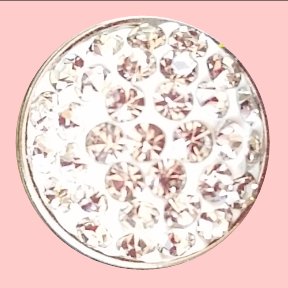 Mini White Rhinestone 12MM