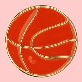Orange Metal Basketball