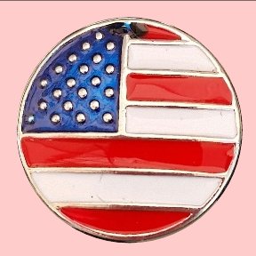 Metal Painted USA Flag