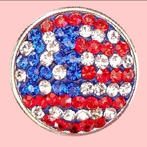 USA Flag in Rhinestones