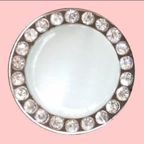 White Onyx and Rhinestones