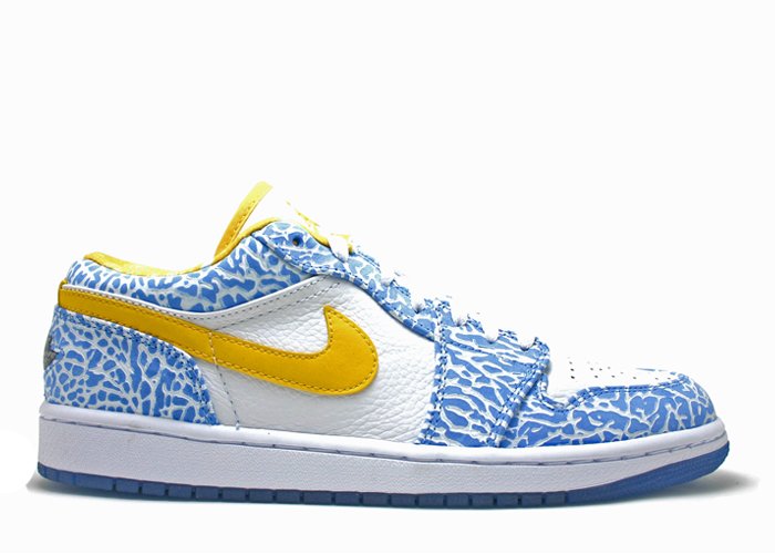 Air Jordan 1 - white/varsity maize-university blue