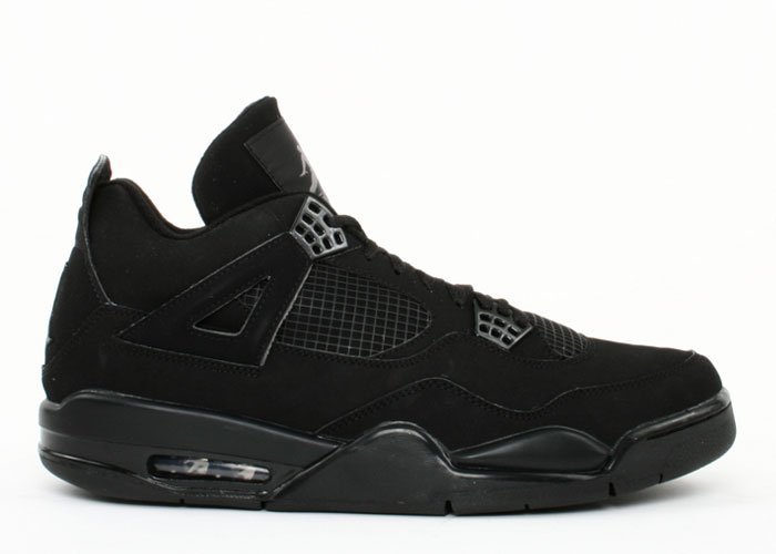 Air Jordan 4 - "black cat" black/black-light graphite
