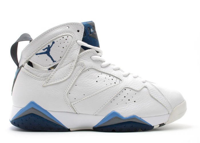 Air Jordan 7 - white/french blue-flint grey