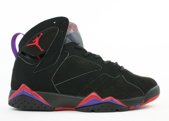 Air Jordan 7 - black/dark charcoal-true red