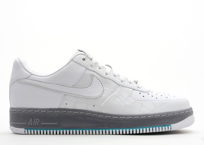 Air Force One Low - "rosie's dry goods" white/white-stealth-sonic yellow