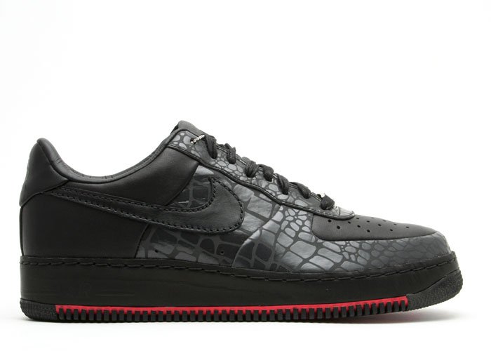 Air Force One Low - "rosie's dry goods" black/black-pearl white
