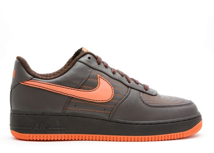 Air Force One Low - "barkley pack" dark cinder/soft orange