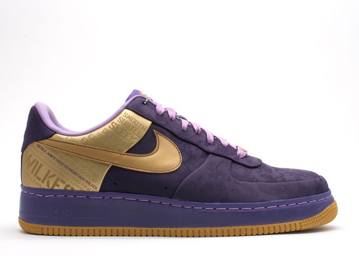 Air Force One Low - "original six" quasar purple/metallic gold-orchid