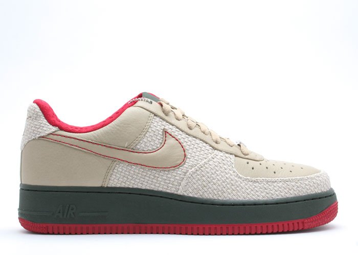 Air Force One Low - "china" tweed/tweed-dark army-varsity red