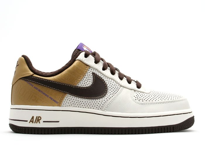 Air Force One Low - "michael cooper" sail/baroque brown-metallic gold