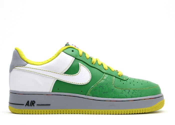 Air Force One Low - classic green/white-radiant green-stealth