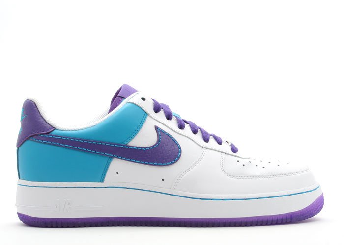 Air Force One Low - white/varsity purple-laser blue