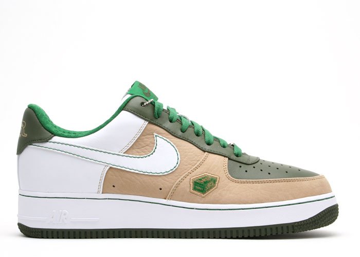 Air Force One Low - hay/white-army olive-pine green