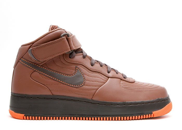 Air Force One Mid - "barkley pack" rustic/dark cinder-soft orange