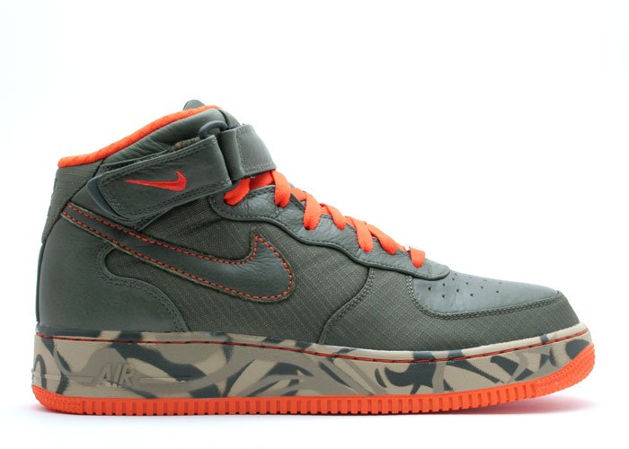 Air Force One Mid - army olive/army olive-dark army-orange