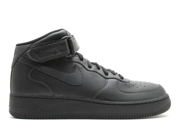 Air Force One Mid - black/black-black