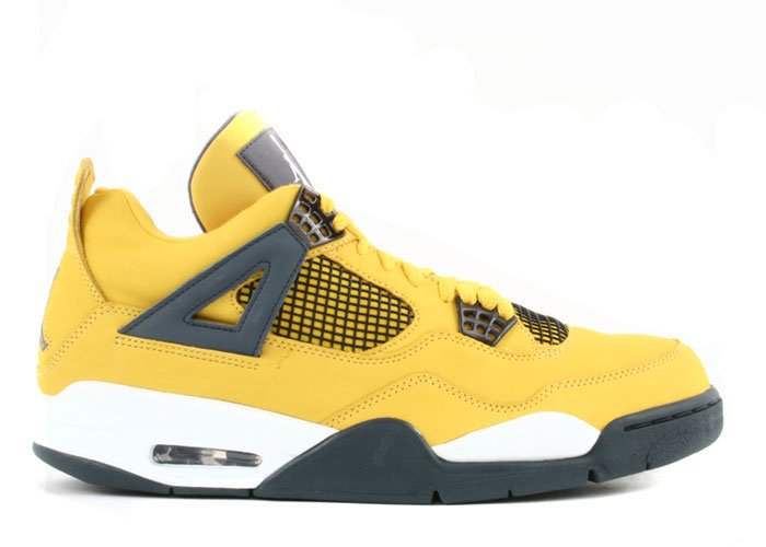 Air Jordan 4 - "lightning" tour yellow/dark blue-grey-white