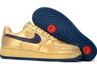 Air Force One Low - metallic gold / midnight navy