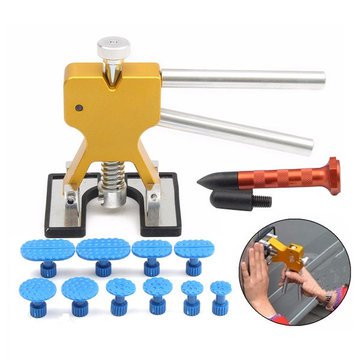 12pcs PDR Car Body Dent Puller Paintless Hail Removal Repair Tool with 10 Tabs