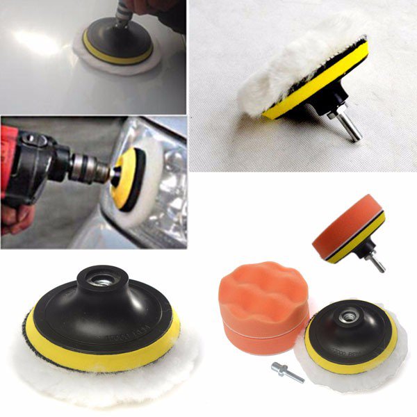 4 inch Gross Polish Polishing Buffer Pad Kit With Drill Adapter