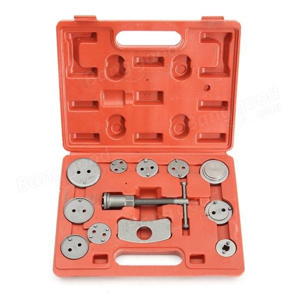 12pcs Disc Brake Caliper Wheel Cylinder Pad Piston Rewind Car Repair Tool