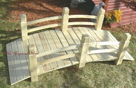 BRIDGE CEDAR Wood Garden Yard Pond 5 Foot