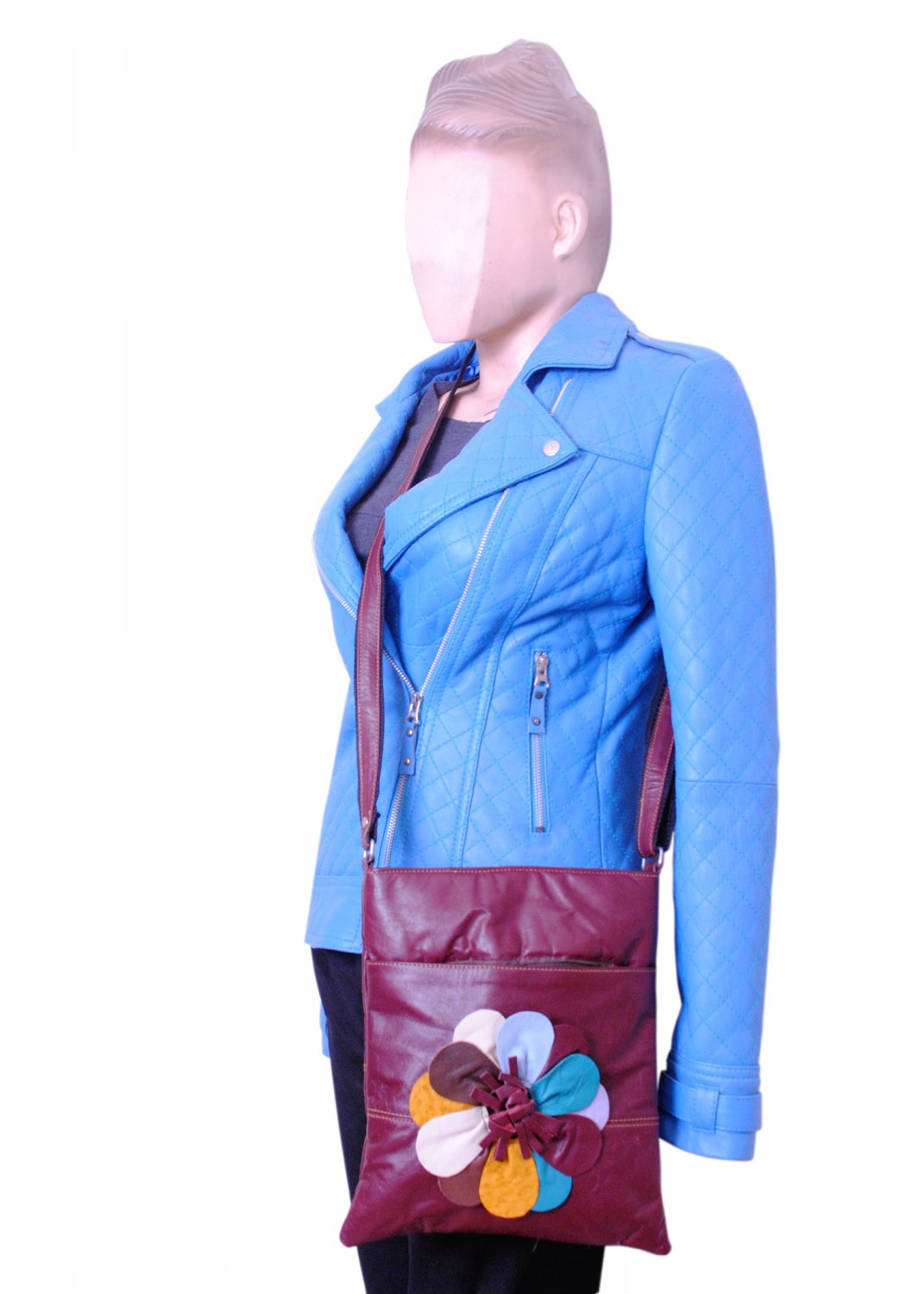 Crossbody Shoulder Bag Purse Cow Leather Long Strap Purses Bag