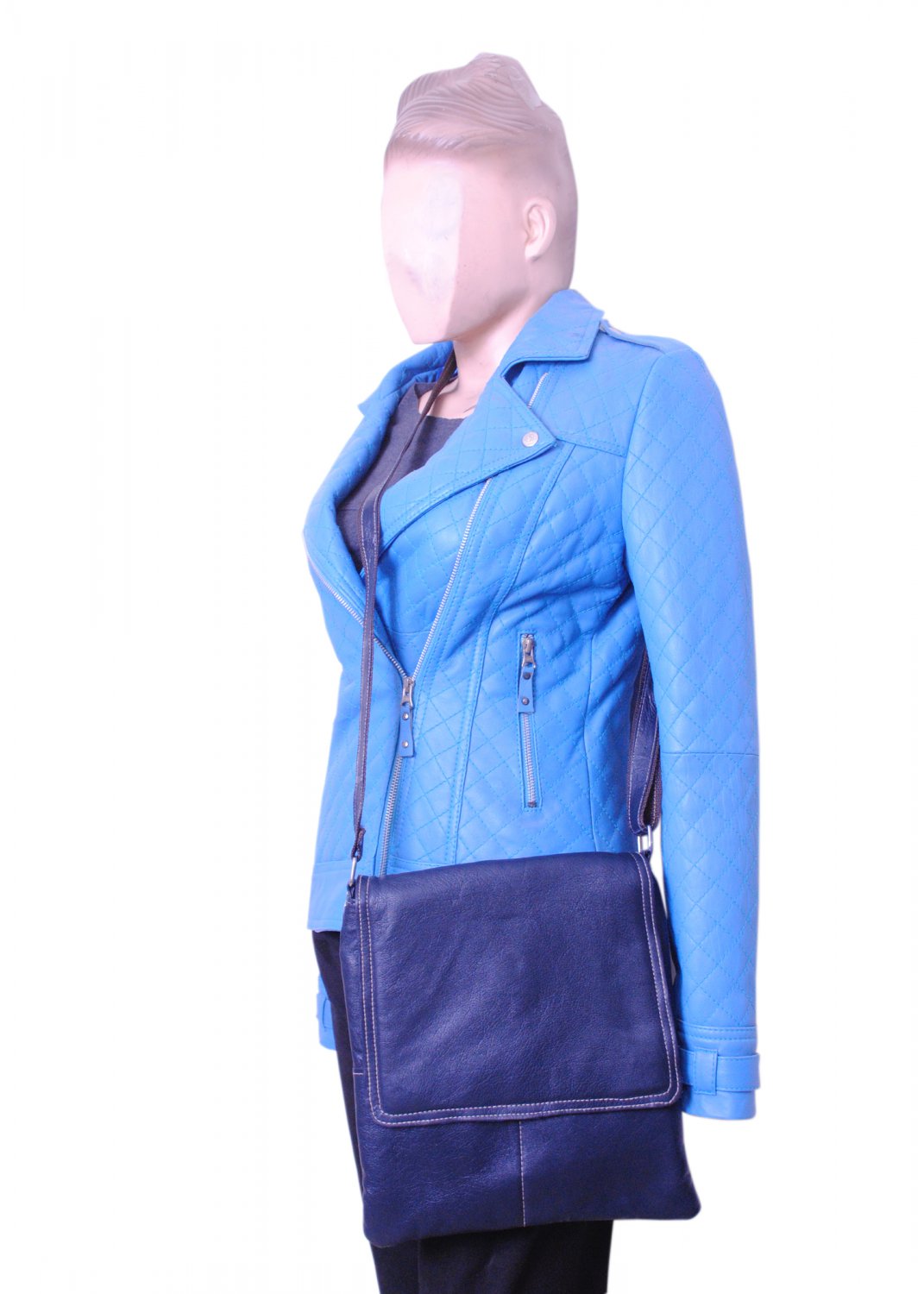Leather Travel Man Lady Cross Body Men's and Women's Shoulder Purse