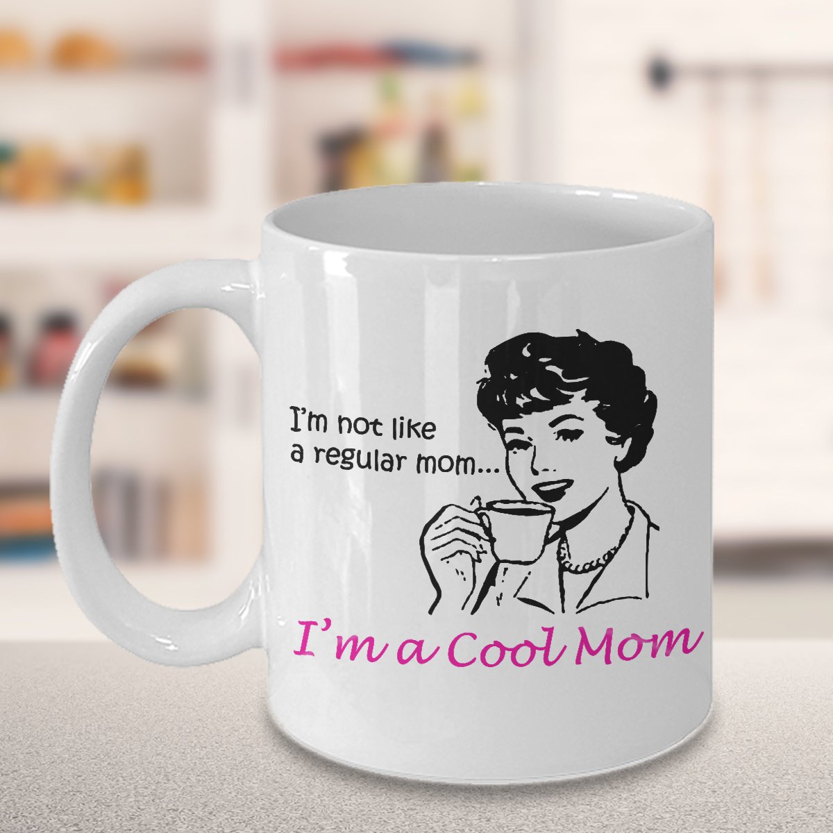 TeesCloset Funny Mother's Day Gifts - Funny Mother's Day Mugs - Cool Mom Mugs (11oz)