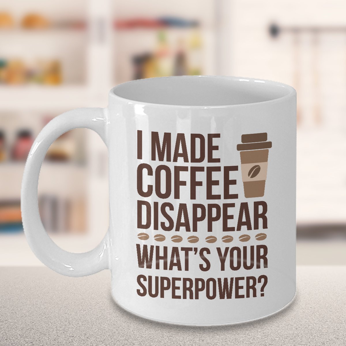 TeesCloset Dishwasher and Microwave Safe Funny Ceramic Mugs For Coffee Addicts