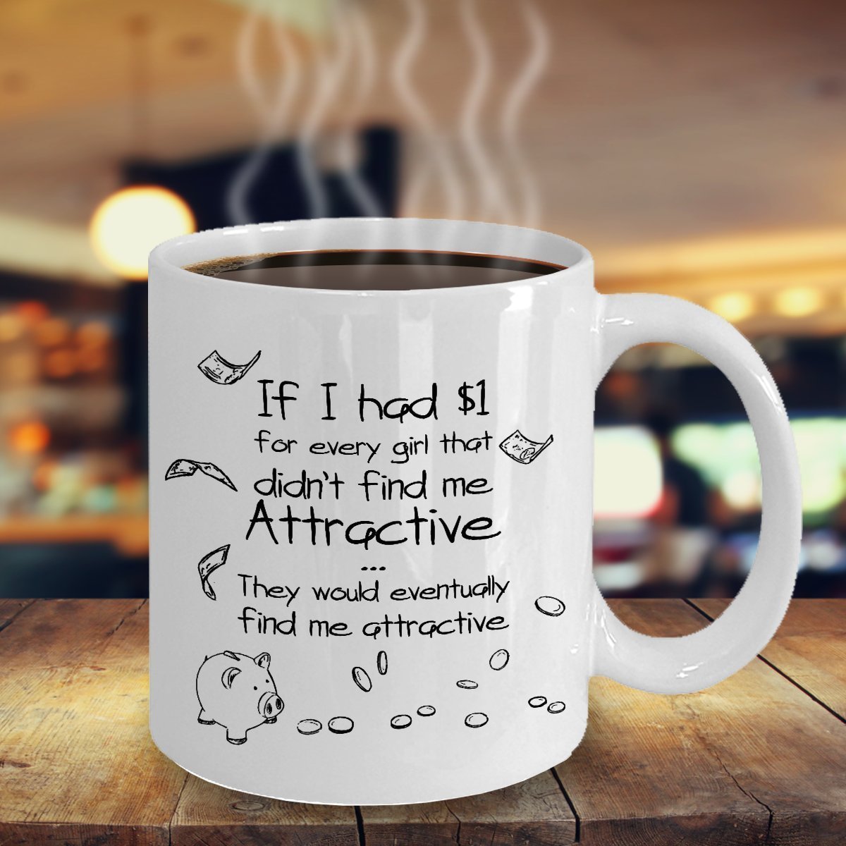 TeesCloset Dishwasher and Microwave Safe Funny Ceramic Mugs For Men