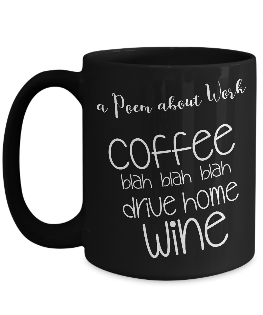 Funny Gifts for Co-Workers - Funny Coffee Mugs for Office - 11oz, Black