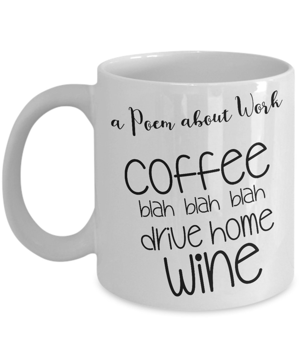 Funny Gifts for Co-Workers - Funny Coffee Mugs for Office - 11oz, White