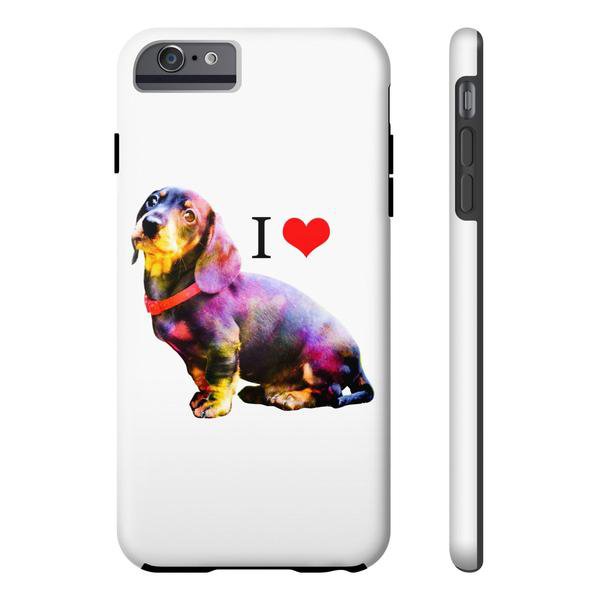 TeesCloset Tough Iphone 6/6s Plus Case for Dachshund Fans