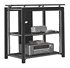 Bush - Midnight Mist TV Stand for Flat-Panel TVs Up to 37" - Black/Chrome