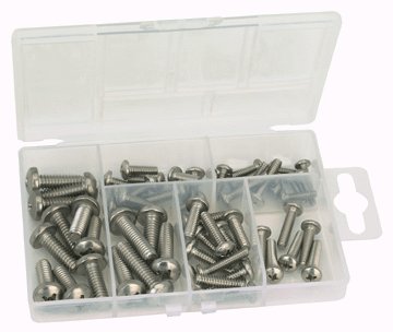57 PC STAINLESS STEEL MACHINE SCREW KIT