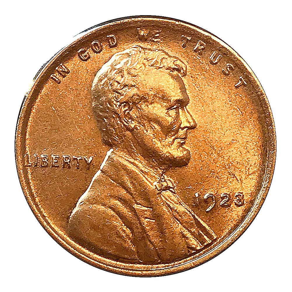 1923 P Lincoln Wheat Cent / Penny - Gem BU / MS RD / Unc - Luster