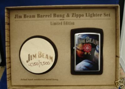 JIM BEAM BARRELS & BUNG LIMITED EDITION ZIPPO LIGHTER