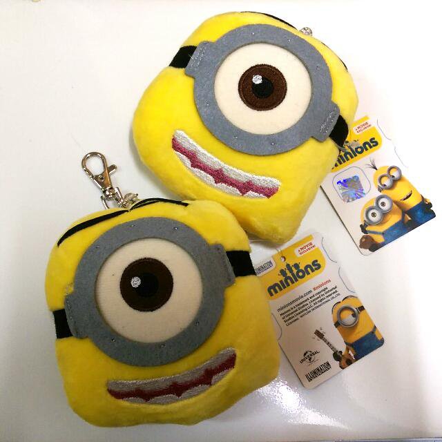 Despicable Me Stuart the Minion Coins Bag Card Holder Stuffed Toy Decoration